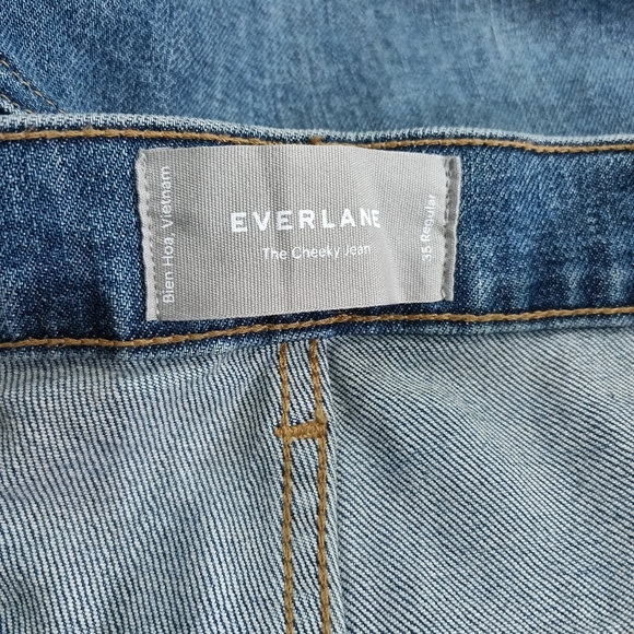 Everlane The Checky Raw Cut Hem High Rise Low stretch Jeans - Picture 8 of 8